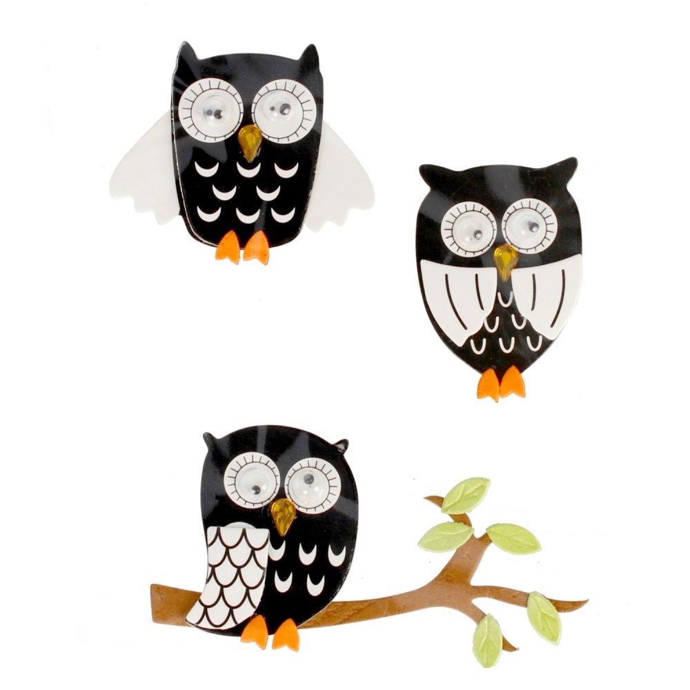 DECORATIVE FOAM STICKERS OWL EVA CRAFT WITH FUN 480877